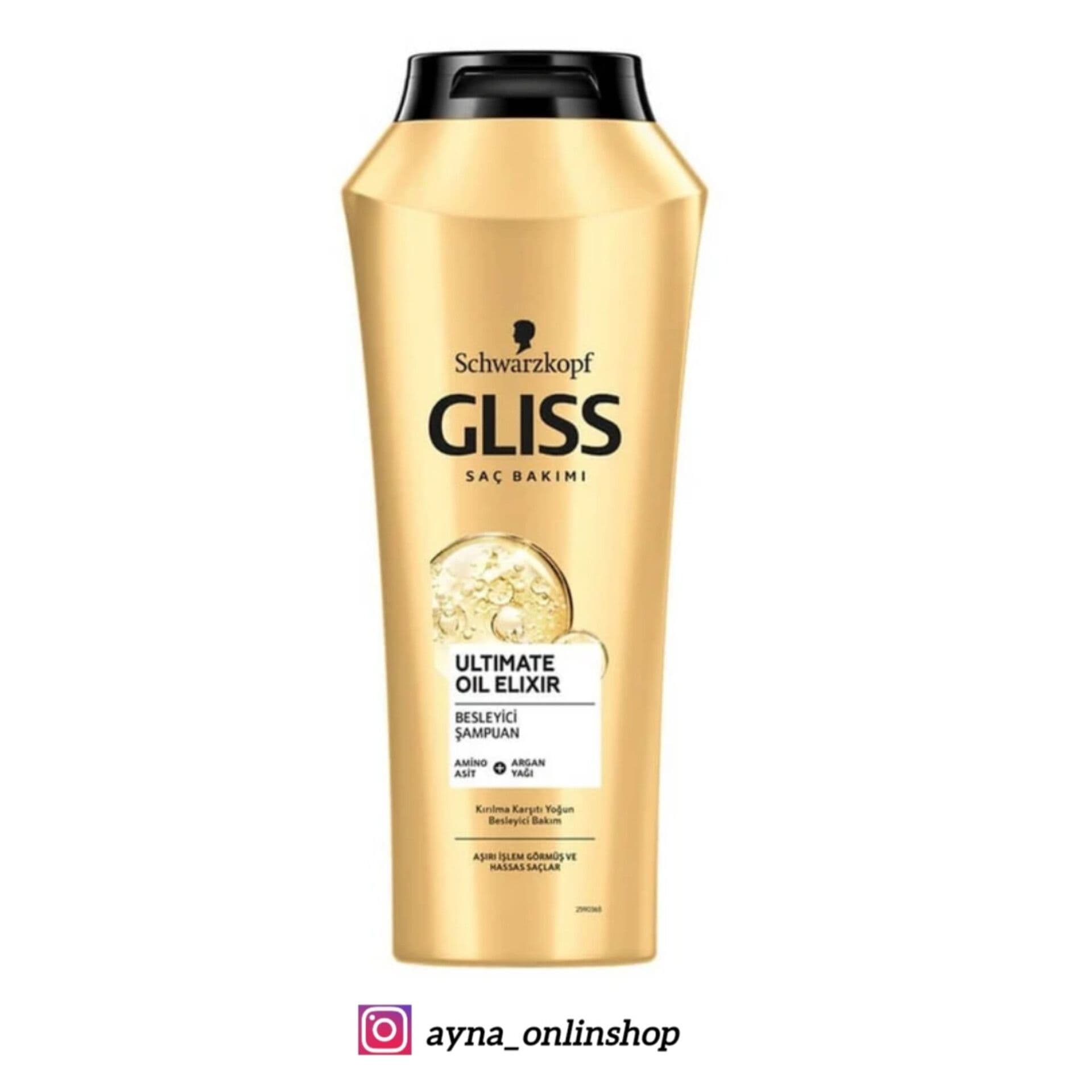 شامپو ترمیم کننده گلیس طلایی مدل Ultimate Oil Elixir