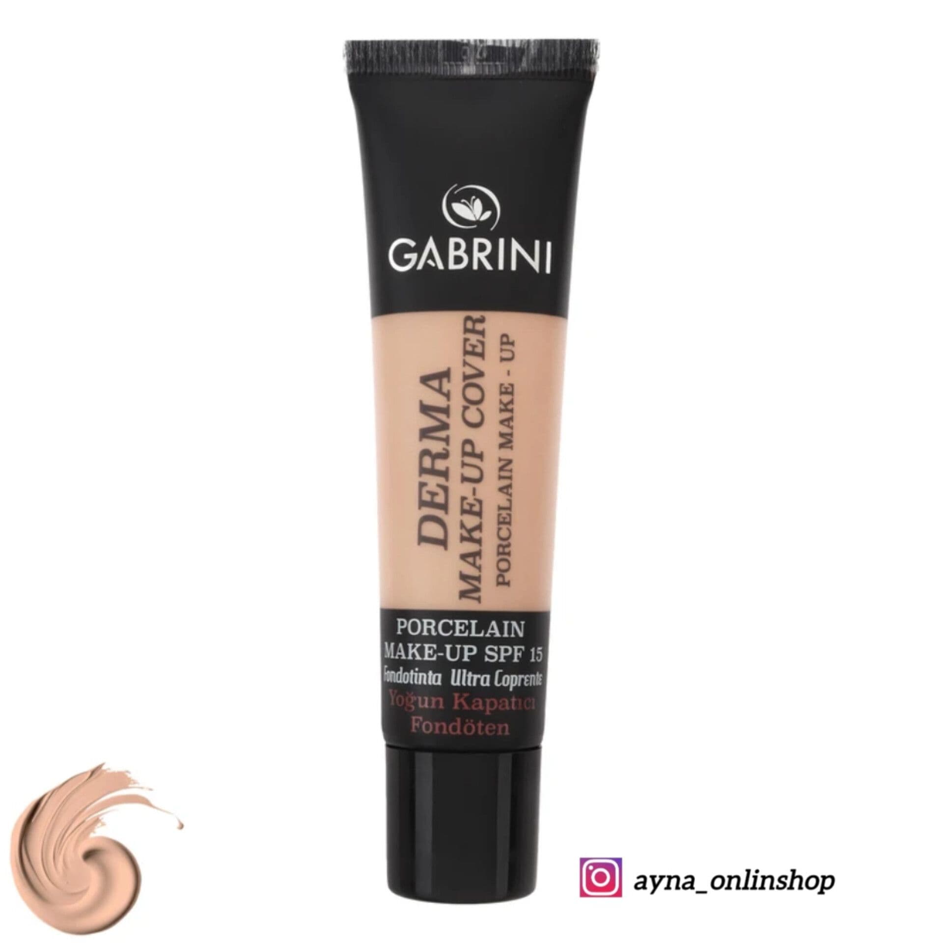 کرم پودر مایع SPF 15 گابرینی شماره 101