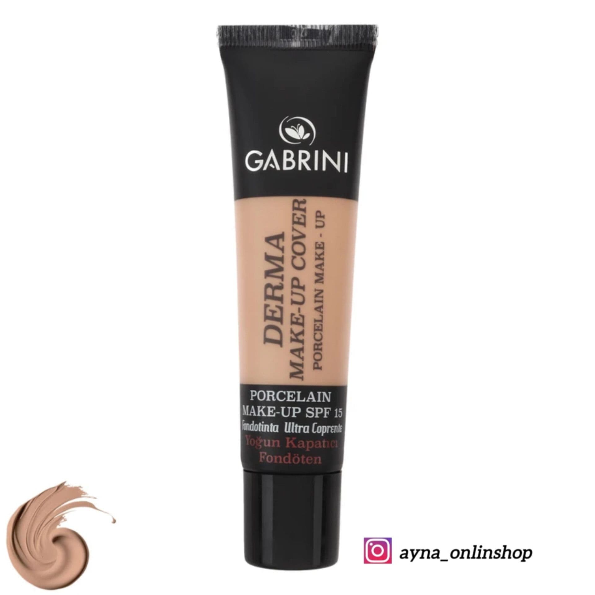 کرم پودر مایع SPF 15 گابرینی  شماره 101