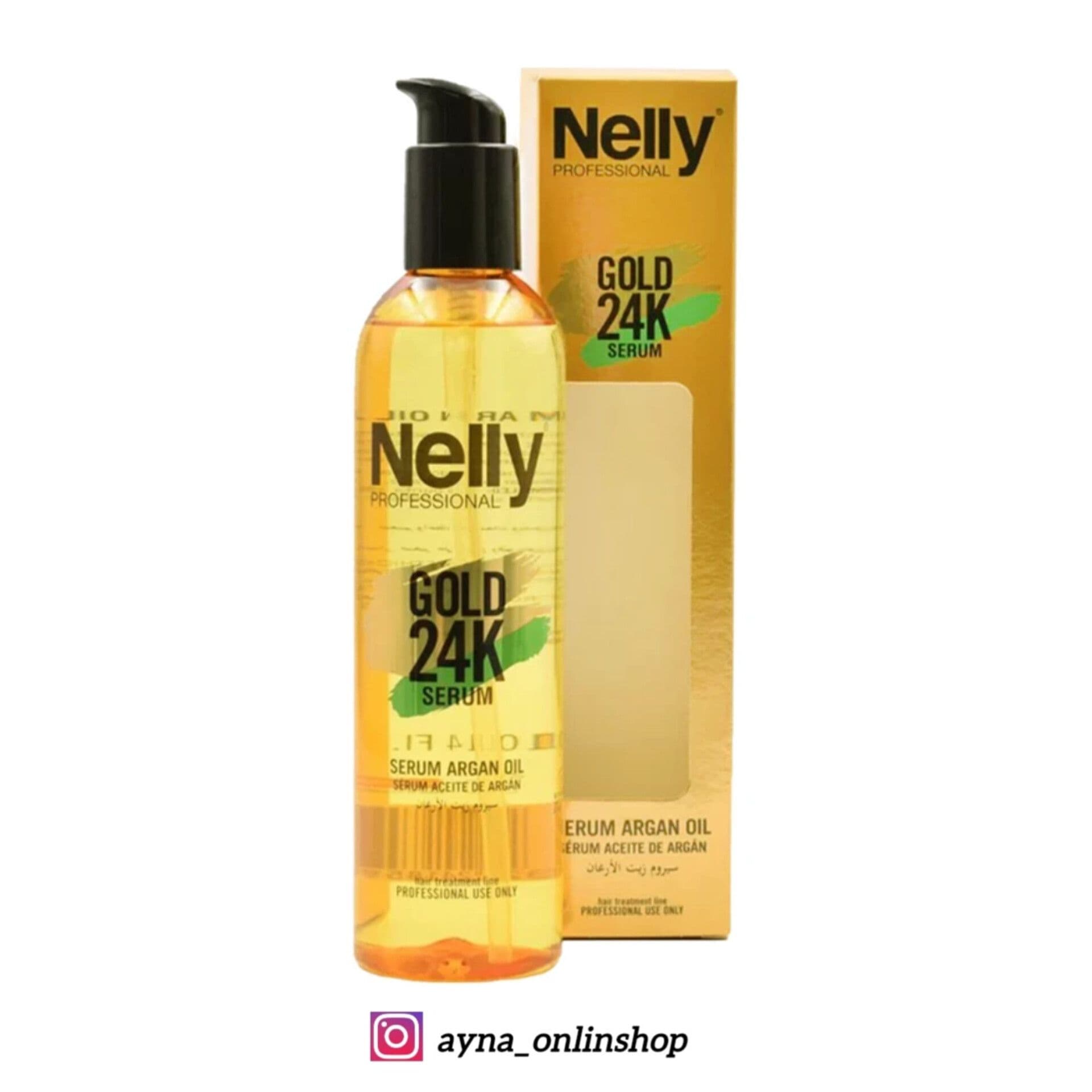 سرم مو نلی مدل Gold Argan