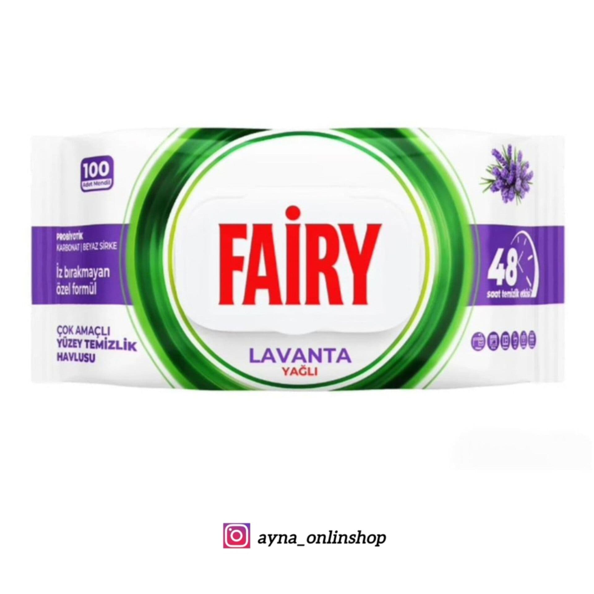 دستمال مرطوب فیری مدل Lavanta