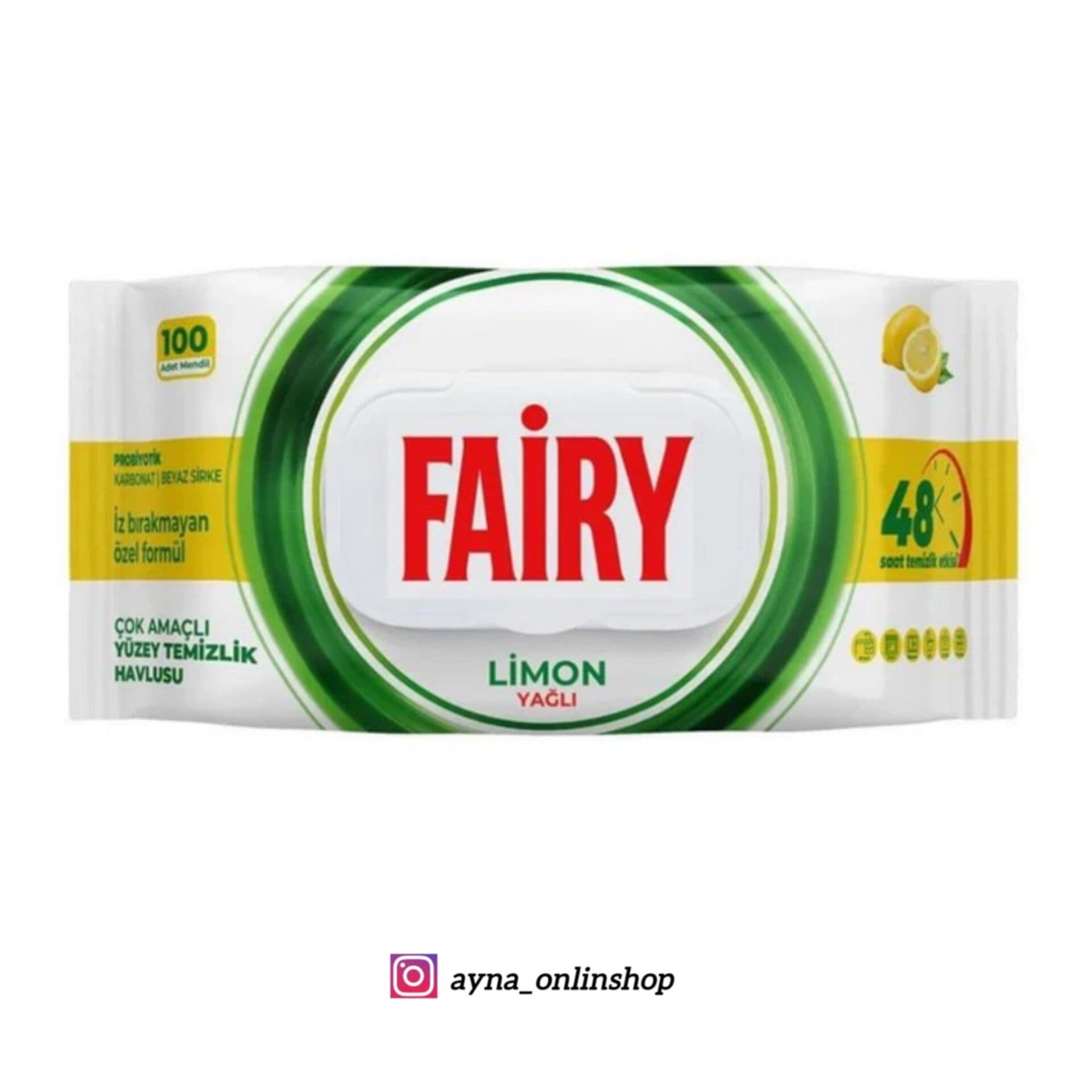 دستمال مرطوب فیری مدل Limon
