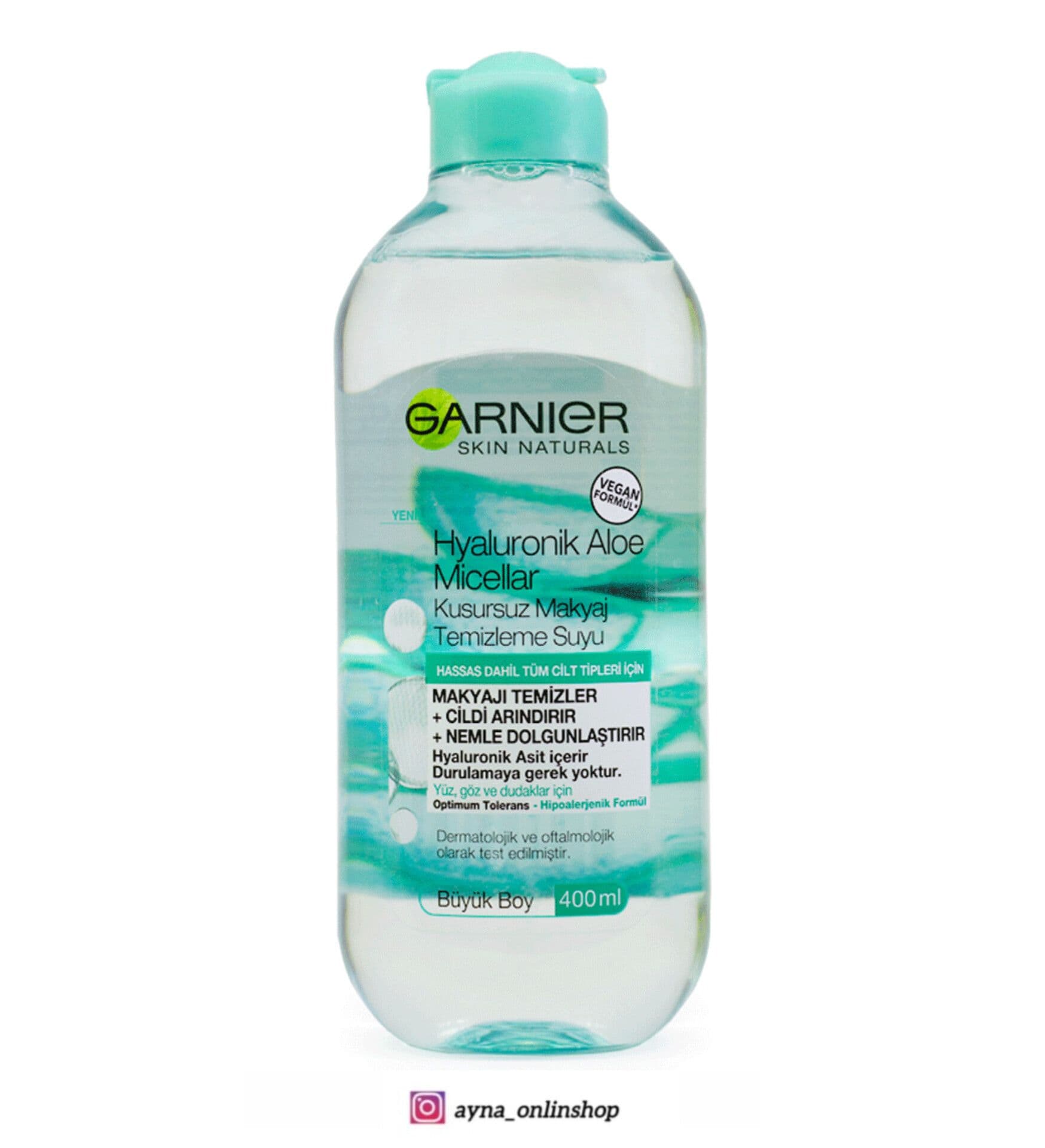 میسلار واتر عصاره آلوئه ورا گارنیر مدل Hyaluronik aloe