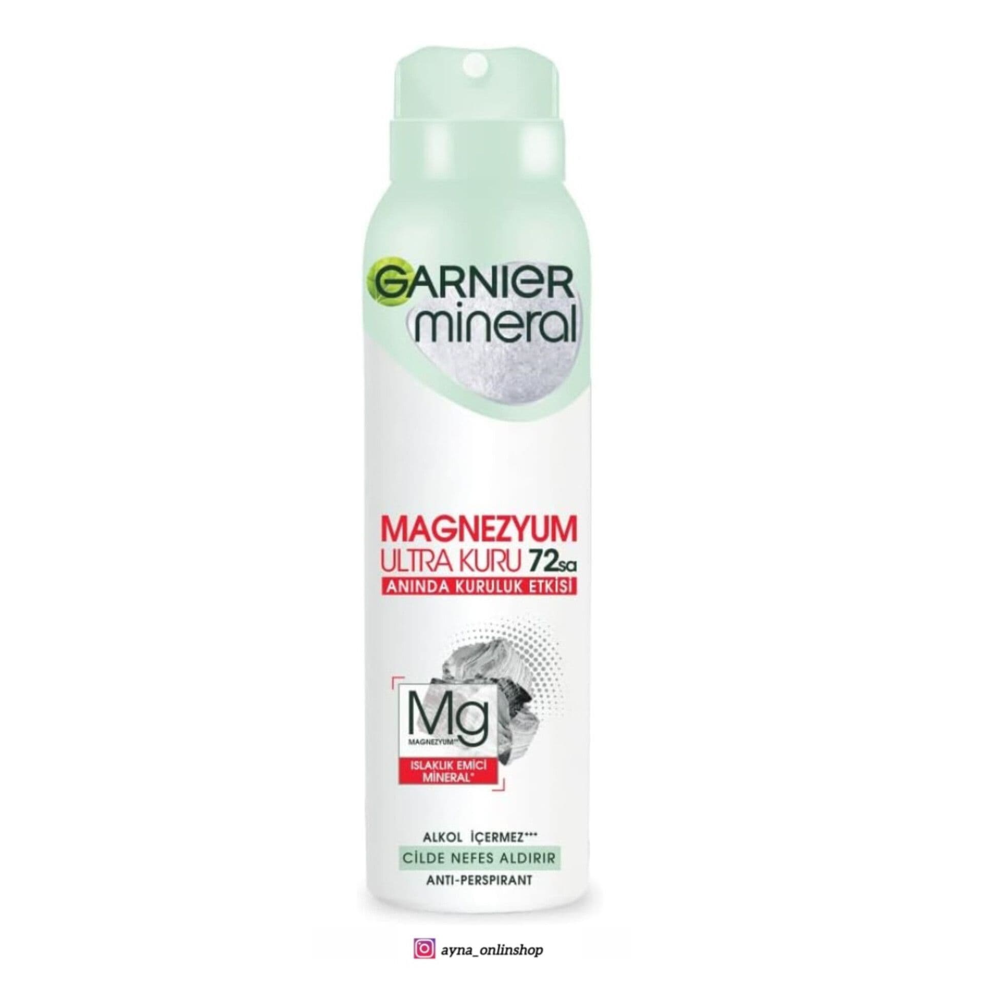 اسپری ضد تعریق گارنیر Garnier مدل Magnezyum Ultra Kuru
