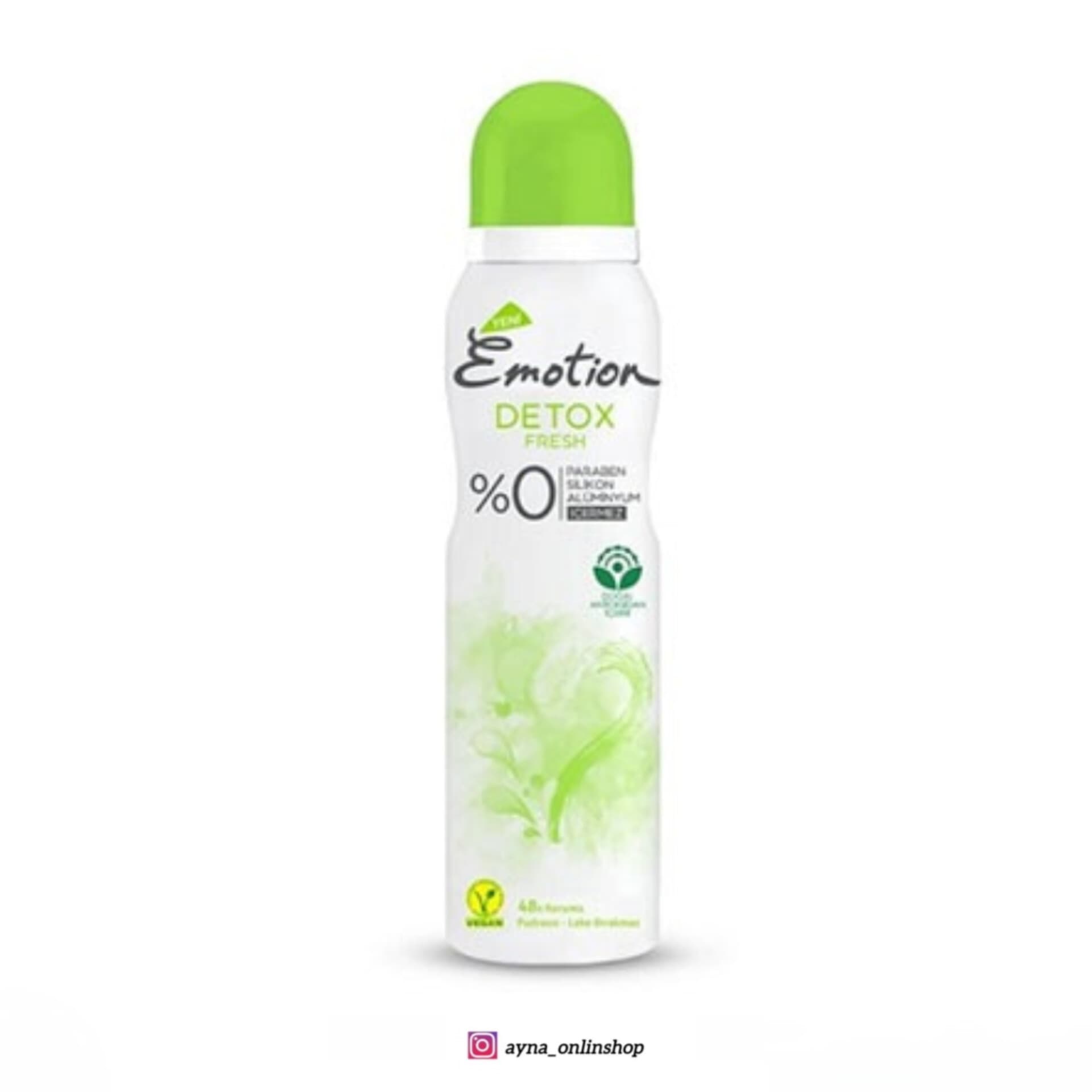 اسپری دئودورانت ایموشن Emotion مدل Detox Fresh